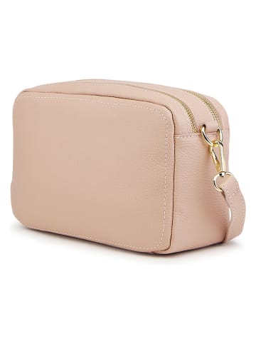 ORE10 Leder-Umhängetasche "Aliser" in Rosa - (B)28 x (H)24 x (T)18 cm