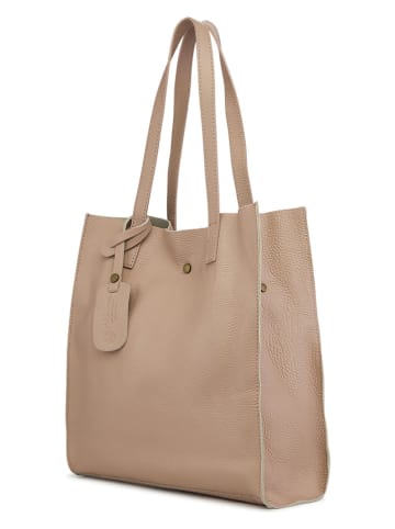 ORE10 Leder-Schultertasche "Ortega" in Rosa - (B)33 x (H)38 x (T)15 cm