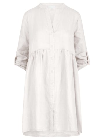 mint & mia Leinen-Kleid in Weiß