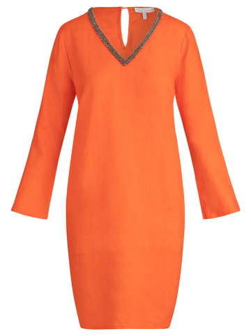 mint & mia Linnen jurk oranje