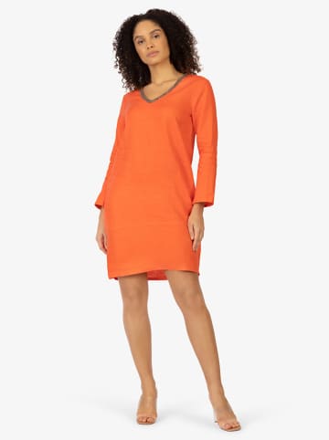mint & mia Leinen-Kleid in Orange