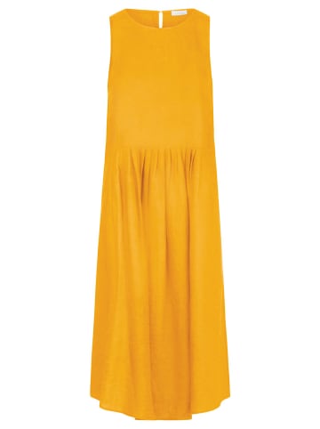 mint & mia Lniana sukienka w kolorze żółtym
