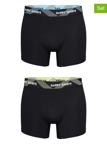 Happy Shorts 2-delige set: boxershorts zwart