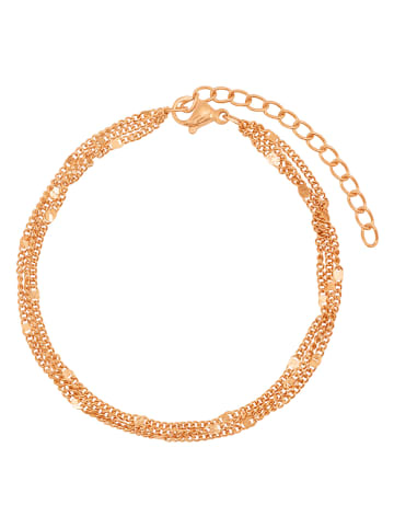 Steel_Art Rosévergold. Armkette mit Schmuckelementen