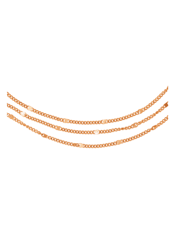 Steel_Art Rosévergold. Armkette mit Schmuckelementen