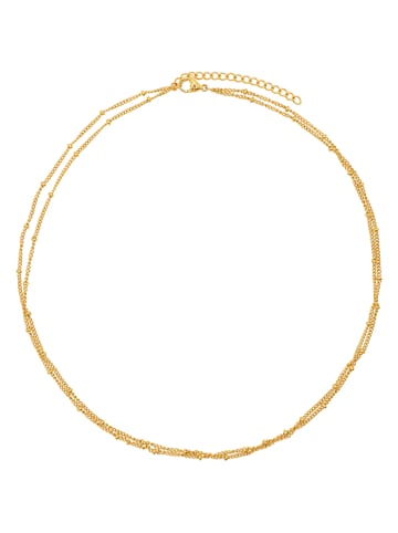 Steel_Art Halskette mit Schmuckelementen - (L)42 cm