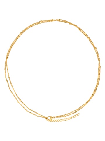 Steel_Art Halskette mit Schmuckelementen - (L)42 cm