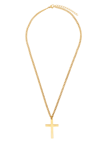 Steel_Art Vergold. Halskette mit Anhänger - (L)26 cm