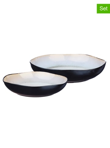 Björn 2-delige set: fruitschalen "Iris" wit