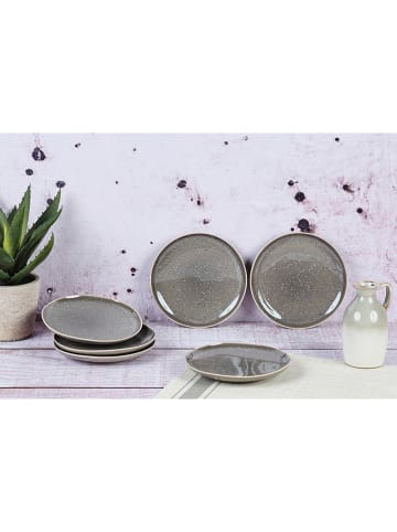 Björn 6-delige set: dessertborden "Stellar" taupe - Ø 18 cm