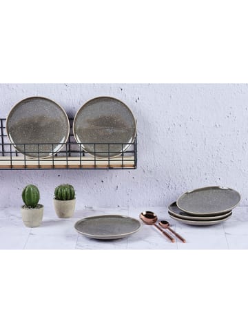 Björn Talerzyki deserowe (6 szt.) "Stellar" w kolorze szarobrązowym - Ø 22 cm