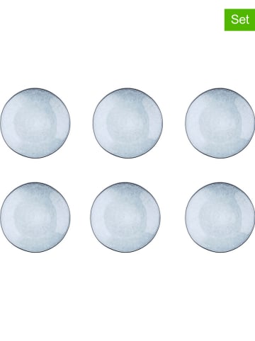Björn 6-delige set: dessertborden "Cloud" grijsblauw - Ø 21,5 cm