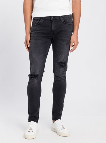 Cross Jeans Spijkerbroek - slim fit - zwart