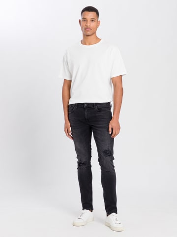 Cross Jeans Spijkerbroek - slim fit - zwart