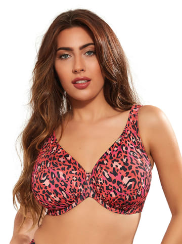 Kris Line Bikinitop koraalrood/zwart