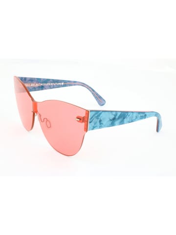 Retrosuperfuture Damen-Sonnenbrille in Orange/ Hellblau