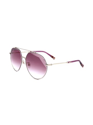 Missoni Damskie okulary przeciwsłoneczne w kolorze srebrno-różowym