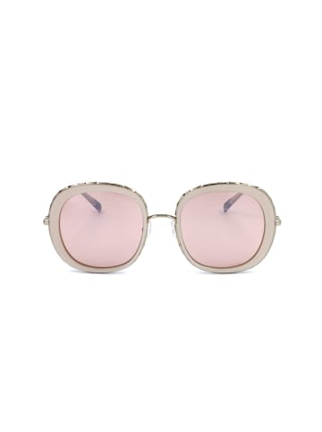 Missoni Damskie okulary przeciwsłoneczne w kolorze srebrno-kremowo-różowym