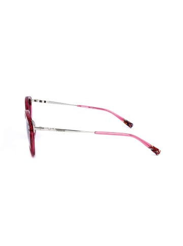 Missoni Damskie okulary przeciwsłoneczne w kolorze srebrno-czerwono-fioletowym