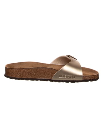 Birkenstock Pantoletten "Madrid" in Gold - Weite S