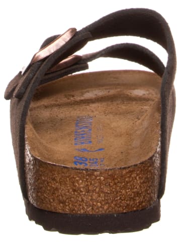 Birkenstock Skórzane klapki "Arizona" w kolorze ciemnobrązowym