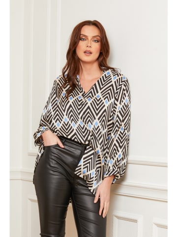 Plus Size Company Blouse zwart/wit