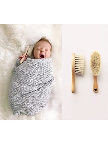 Lullalove 2er-Set: Haarbürsten in Natur