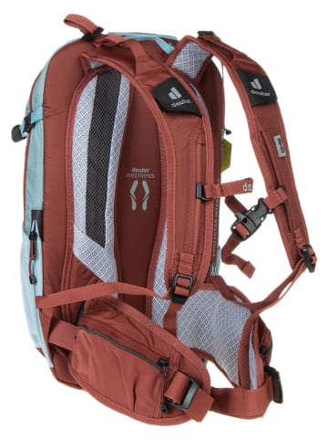 Deuter Plecak turystyczny "Flyt 12SL" w kolorze błękitno-czerwonym - 26 x 46 x 15 cm