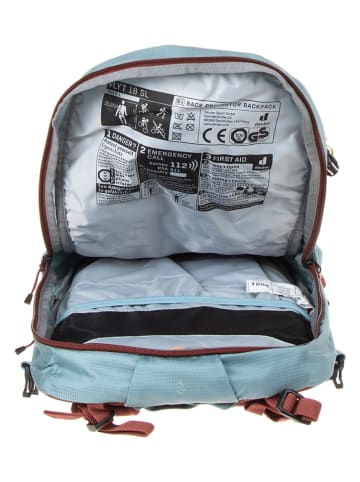 Deuter Plecak turystyczny w kolorze błękitno-czerwonym - 26 x 48 x 18 cm