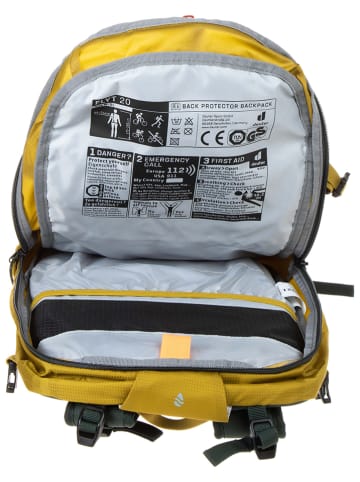 Deuter Plecak turystyczny "Flyt 20" w kolorze żółtym - 26 x 50 x 19 cm