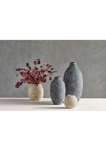 Villa Collection Vaas "Taia" beige/grijs - (H)28,5 cm x Ø 23,5 cm