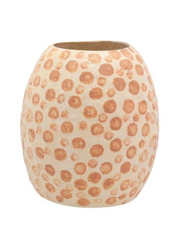 Villa Collection Vase "Tana" in Beige/ Hellbraun - (H)28,5 cm x Ø 23,5 cm