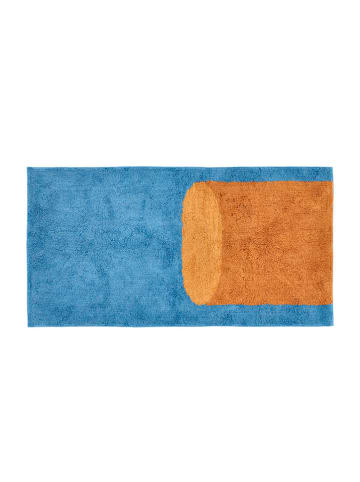 Villa Collection Indoor-Teppich "Styles" in Blau/ Orange - (L)140 x (B)70 cm