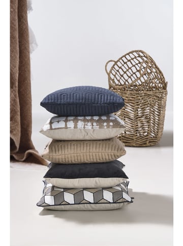 Villa Collection Kussen grijs/beige/wit - (L)50 x (B)50 cm