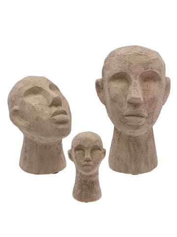 Villa Collection Figurka "Talvik" w kolorze jasnobrązowym - 7,5 x 15 x 7,5 cm