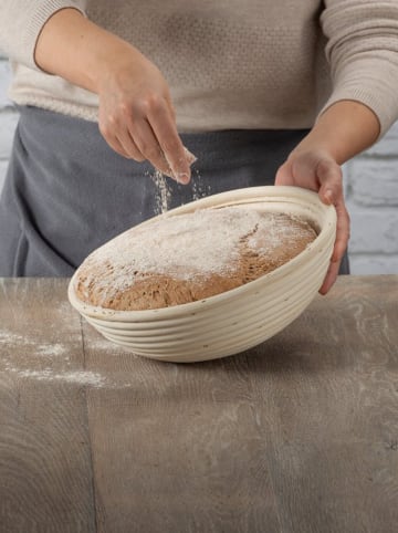 Zenker Kosz w kolorze kremowym do chleba - wys. 8,5 x Ø 27 cm