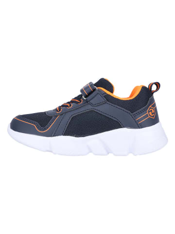 Zigzag Sneakers "Brisa" in Dunkelblau/ Orange