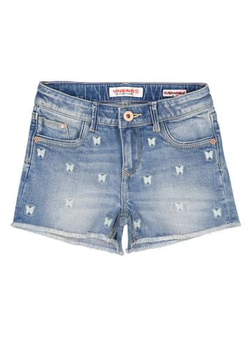 Vingino Jeans-Shorts "Dafina Butterfly" in Blau