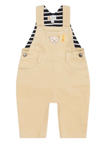 Steiff Latzhose in Beige/ Schwarz