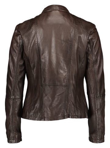 Caminari Lederjacke "Alero" in Dunkelbraun