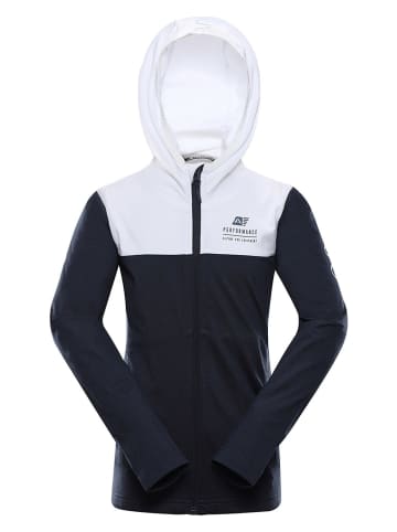 Alpine Pro Fleece vest "Fanco" zwart/wit