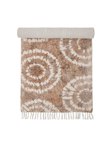 Bloomingville Dywan bawełniany "Sada" w kolorze jasnobrązowym - 200 x 85 cm