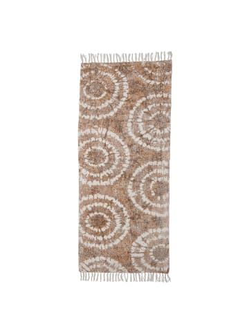 Bloomingville Katoenen tapijt "Sada" lichtbruin - (L)200 x (B)85 cm