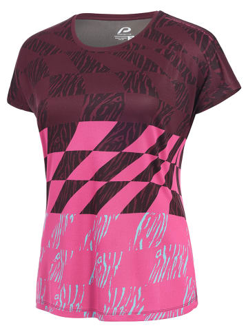 Protective Koszulka kolarska "Jazzy Bells" w kolorze bordowo-różowym