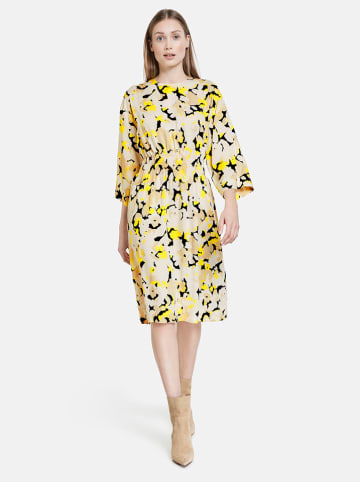 TAIFUN Sukienka w kolorze beżowo-żółto-czarnym