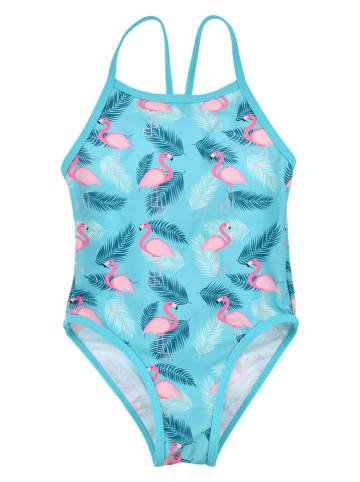 Bondi Badeanzug "Flamingoallover" in Türkis