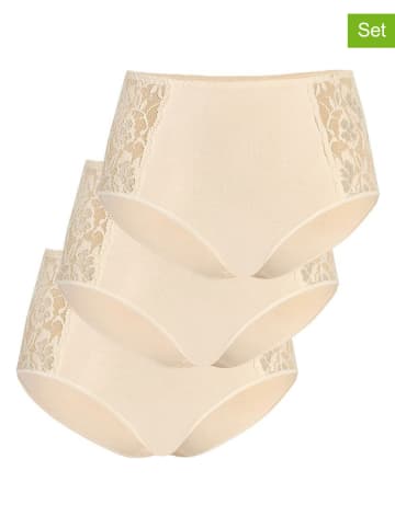 Teyli 3er-Set: Taillenslips in Beige