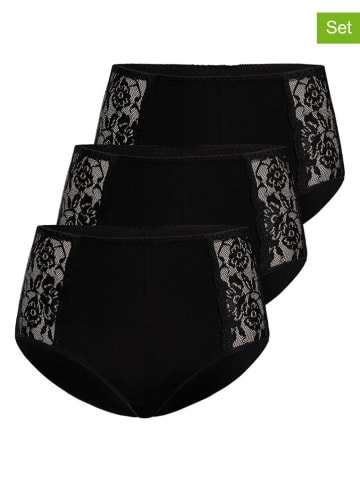 Teyli 3er-Set: Taillenslips in Schwarz