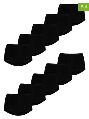 Teyli 10-delige set: tailleslips zwart