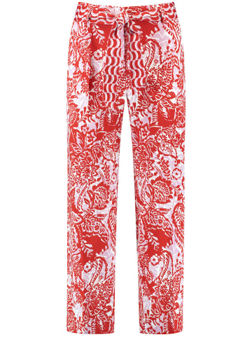 Gerry Weber Hose in Rot/ Creme